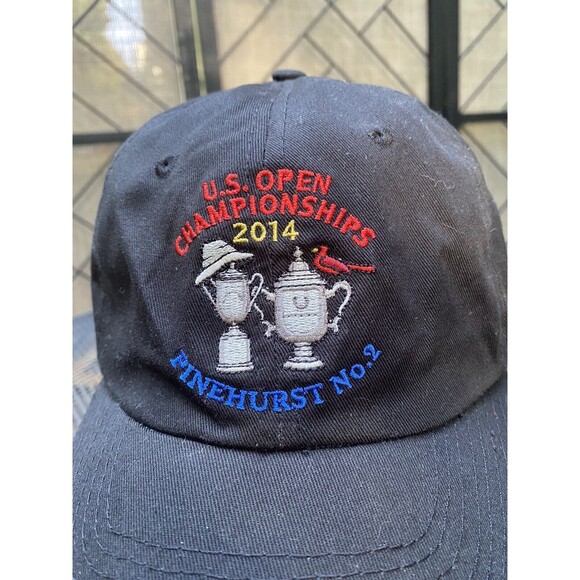 US OPEN 2014 Pinehurst No. 2 Embroidered Golf Hat USGA Member Strapback Cap - Picture 2 of 8